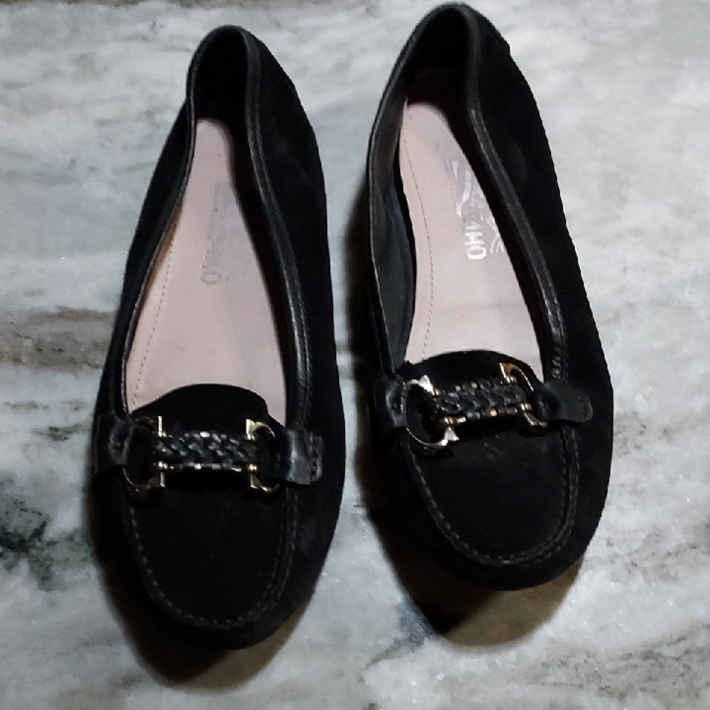 Salvatore Women's Black Loafers